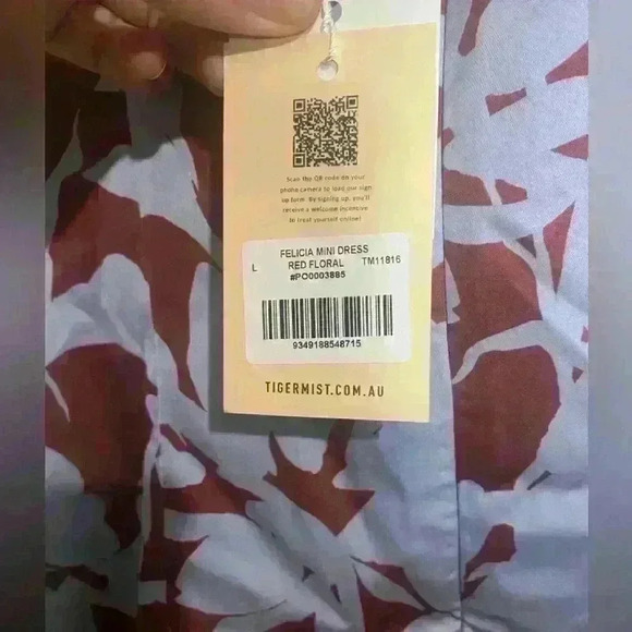 Tiger Mist Felicia Mini Floral Dress Size L NWT - Picture 3 of 4